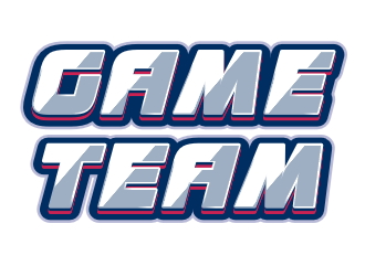 Logotipo en el estilo de los juegos deportivos del equipo