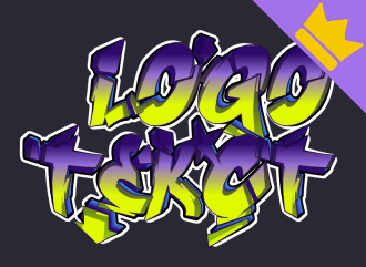 Creación de logotipos de estilo graffiti mediante un constructor y fuentes.