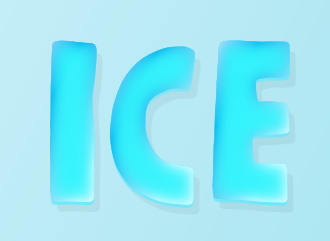 Haz una bonita letra de hielo