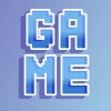 Pixel font lettering for the game team logo