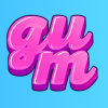 Create a 3d font with bubble gum effect, designer of cool gradient inscriptions in the style of 3d letters