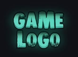 Logotipo de juego en Beautiful Font