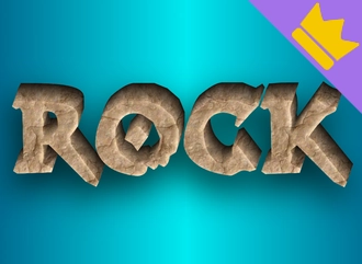 Hermosa fuente de piedra cirílica - logotipo de Rock Stone Fonts.